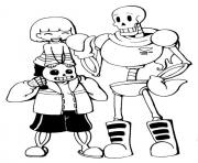 undertale trio frisk sans and papyrus by chiherah 